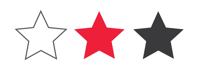 Collection star,Icon Vector,Logo illustration,Star web site, mobile app,Star design