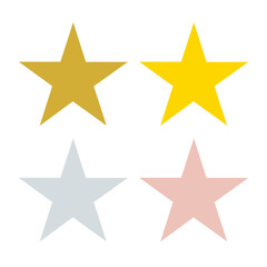 Obraz premium Collection star,Icon Vector,Logo illustration,Star web site, mobile app,Star design