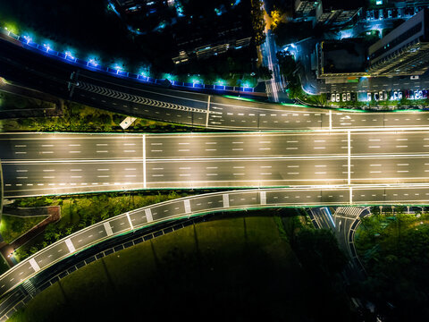 city traffic at night
