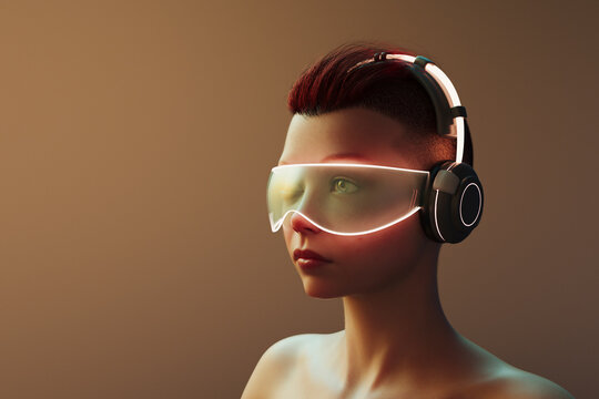 Futuristic goggles