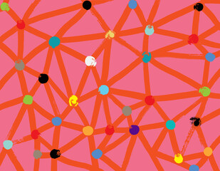 Illustration of Network Web