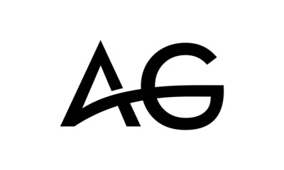 letter AG alphabet design