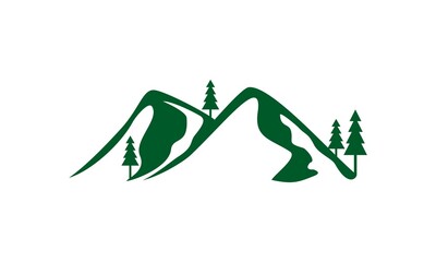 forest hill vector logo