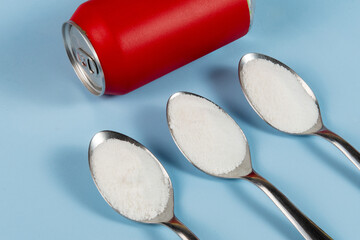 amount of sugar in a can of soda
