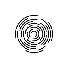 Fingerprint illustration icon