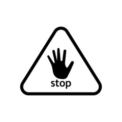 Warning logo icon vector