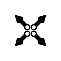 Shuriken icon illustration