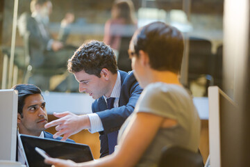 Business people working in office