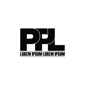 PPL letter monogram logo design vector