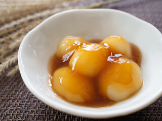 みたらし団子とすすきの穂