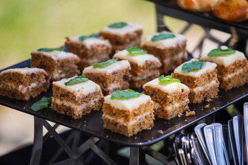 catering, snacks on the buffet table, sweet