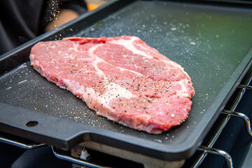 バーベキュー　BBQ　鉄板焼き　肉　おうち時間　休日の過ごし方　