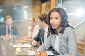 Business people talking in conference room