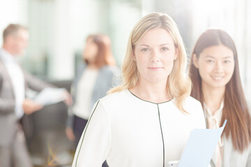 Portrait of confident businesswomen in office