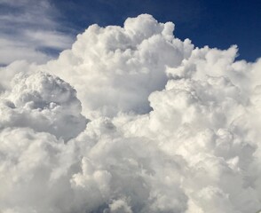 Naklejka na ściany i meble Clouds from above Mexico