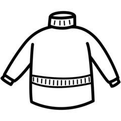 sweater hand drawn outline doodle icon