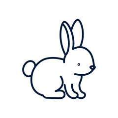 rabbit silhouette design