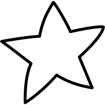 star christmas hand drawn outline doodle icon