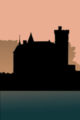 Obraz premium Château de Duingt, lac d'Annecy