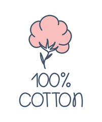 label 100 percent cotton
