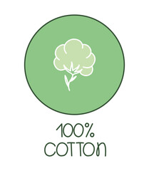 one hundred percent cotton