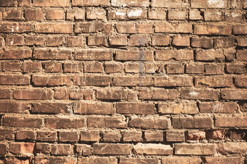 texture of an old brick wall for the background and design. 