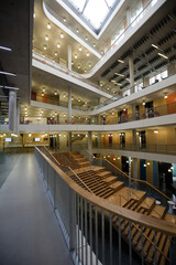 View of staircase in modern building