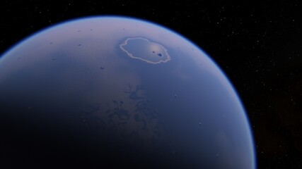 Abstract planets and space background