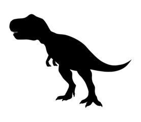 Tyrannosaurus Rex or T-Rex predator dinosaur flat vector icon for apps and websites