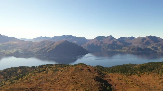 Scenic summer view of a mountain range