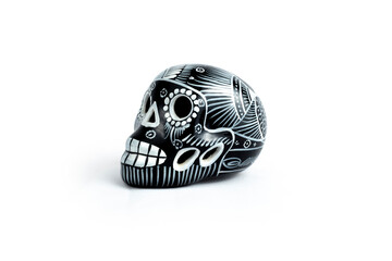 Fototapeta premium Painted ceramic skull for day of the dead