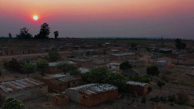 veling front in a small African village, Angola 14