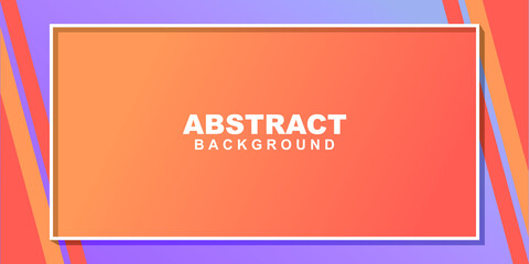 Blank rectangle colorful abstract frame background. Good for banner, social media template, poster and flyer template 