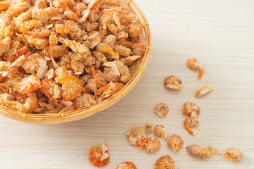dried shrimps or dried salted prawn