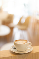 cup of coffee on table