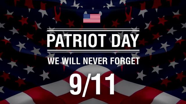 911 Patriot Day USA Background. 911 Patriot Day video. USA Patriot Day background. September 11, 2001. We will never forget you. 1080p Full HD 1920X1080 footage for Patriot Day for news,presentation
