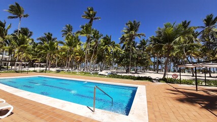 swimming pool in a resort