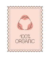 one hundred percent organic card