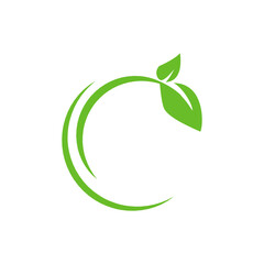 Tree leaves logo, company icon template illustration.