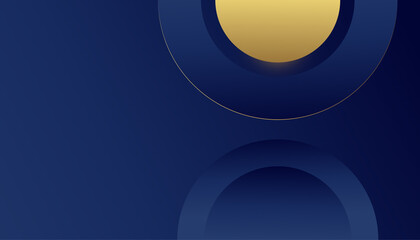 Modern dark blue abstract presentation background