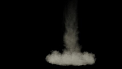 Dust rubble falling on the ground, used for RBD simulation and falling debris from destruction, visual elements