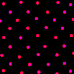 seamless pattern, polka dots on the fabric