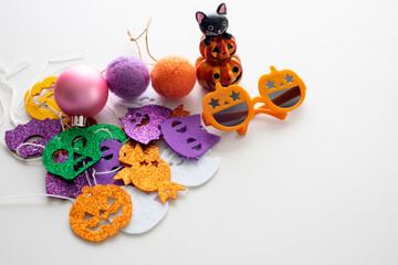 背景素材　可愛いハロウィンのキャラクター