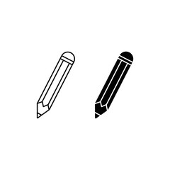 Pencil line icon. High quality outline symbol for web design or mobile app. Thin line sign for design logo.