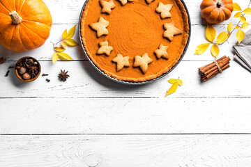 Autumn pumpkin pie