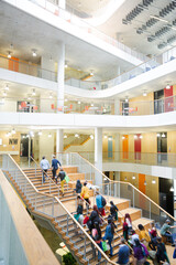 Obraz premium People going upstairs