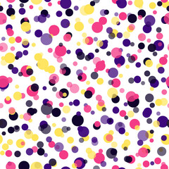 Seamless pattern with colorful dots. Vector