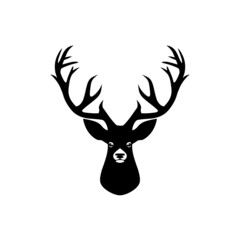 Deer head design illustration isolated on white background
