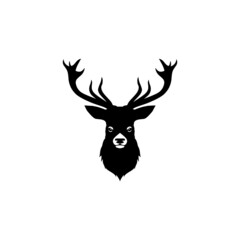 Deer head design illustration isolated on white background