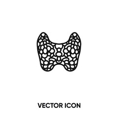 Thyroid gland vector icon. Modern, simple flat vector illustration for website or mobile app.Thyroid symbol, logo illustration. Pixel perfect vector graphics	